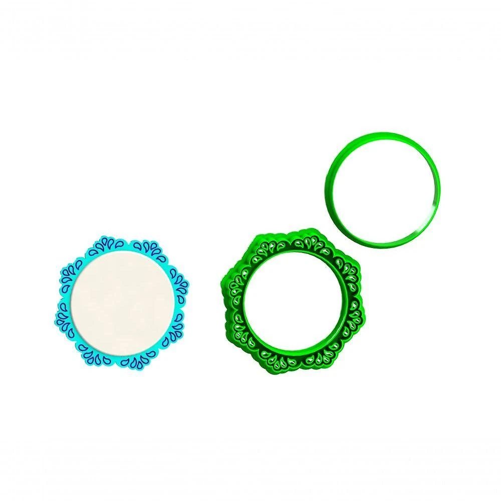 Cortador Moldura Gota em Plástico PLA 8CM Transparente HB Formas e Cortadores