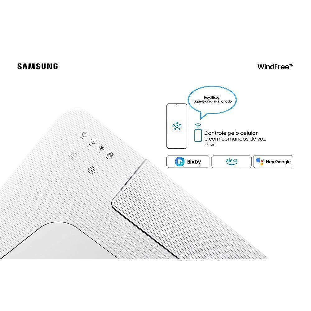 Ar condicionado cassete 1 via samsung windfree inverter 24000 btus quente e frio 220v