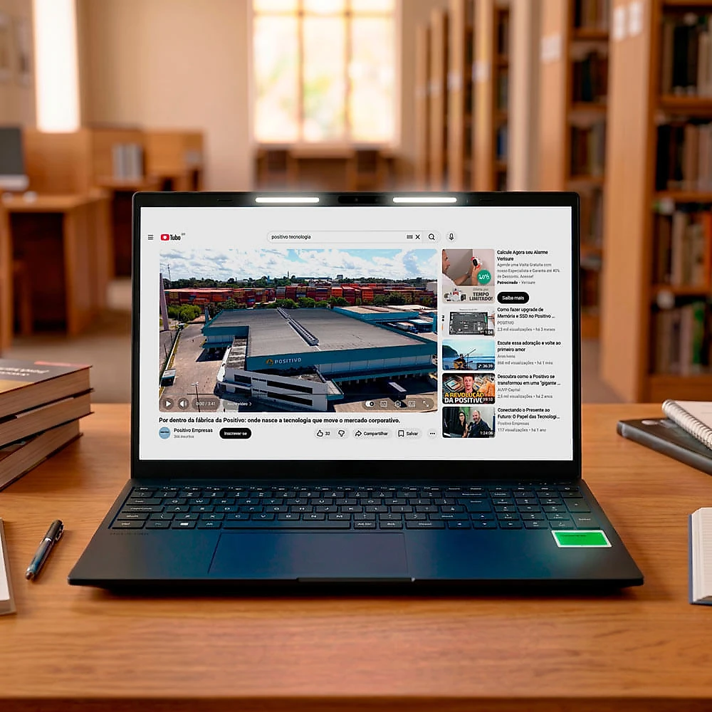 Notebook 15,6" Positivo Vision i15M 256GB SSD 8GB RAM Windows 11 Preto