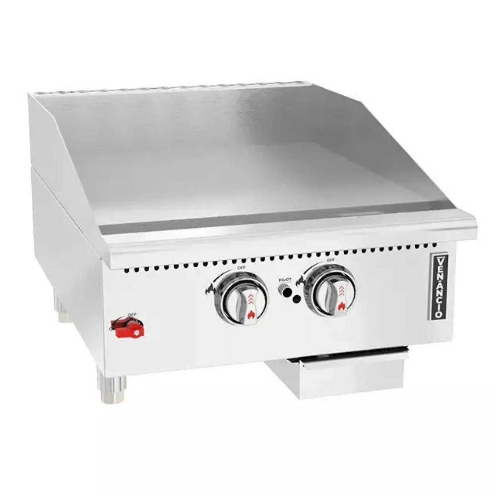 Chapa Manual a Gás Genesis New G24CT24GN com Aquecimento Uniforme Inox Venâncio