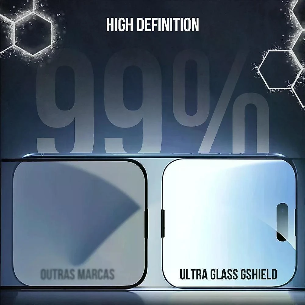 Película Para Iphone 17 Pro Max - Ultra Glass - Preta - Gshield