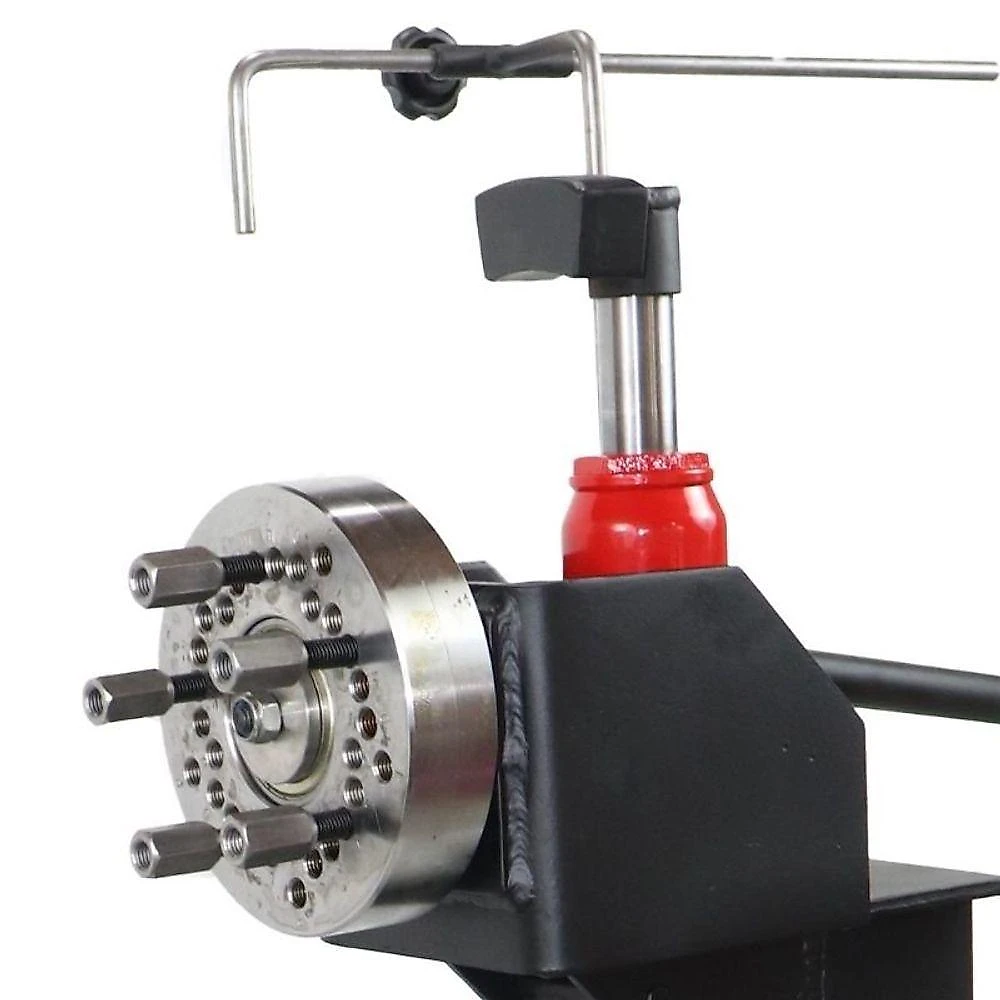 Desempenador de Rodas Automotivas JA110 com 2 Flanges Estrutura Reforcada Preto 115kg