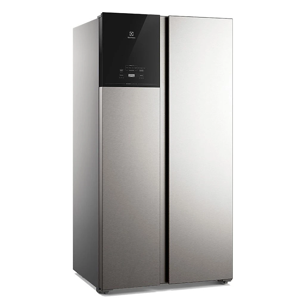 Refrigerador Side by Side Electrolux 2 Portas Frost Free 624 Litros AutoSense Inox Look - ES60S Bivolt