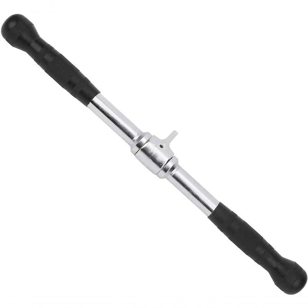 Pulley Puxador Reto Giratorio Emborrachado (straight Rotating Bar) - As - Preto