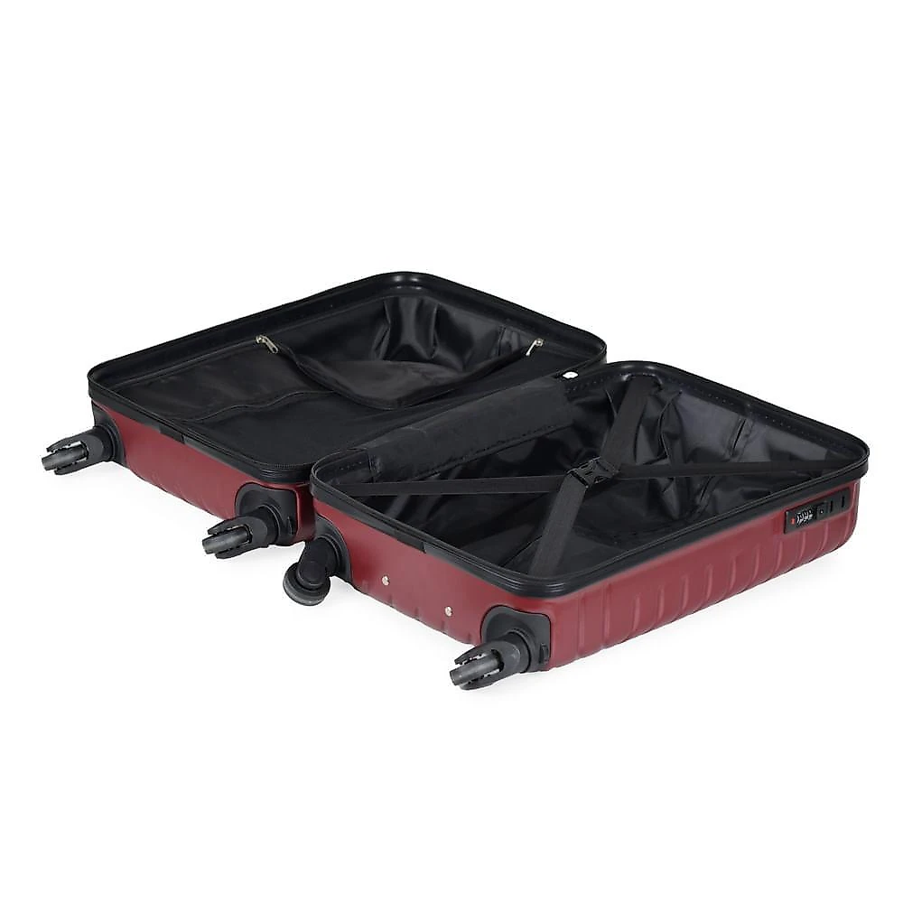 Mala de bordo 10 kg abs 4 rodas detroit vermelha vermelho - p