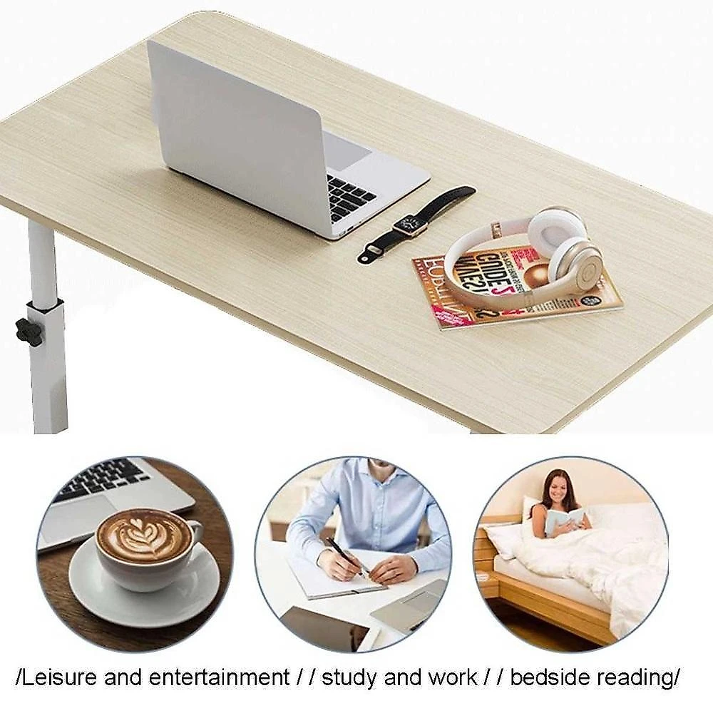Mesa Para Notebook Computador Com Rodinhas Altura Ajustavel
