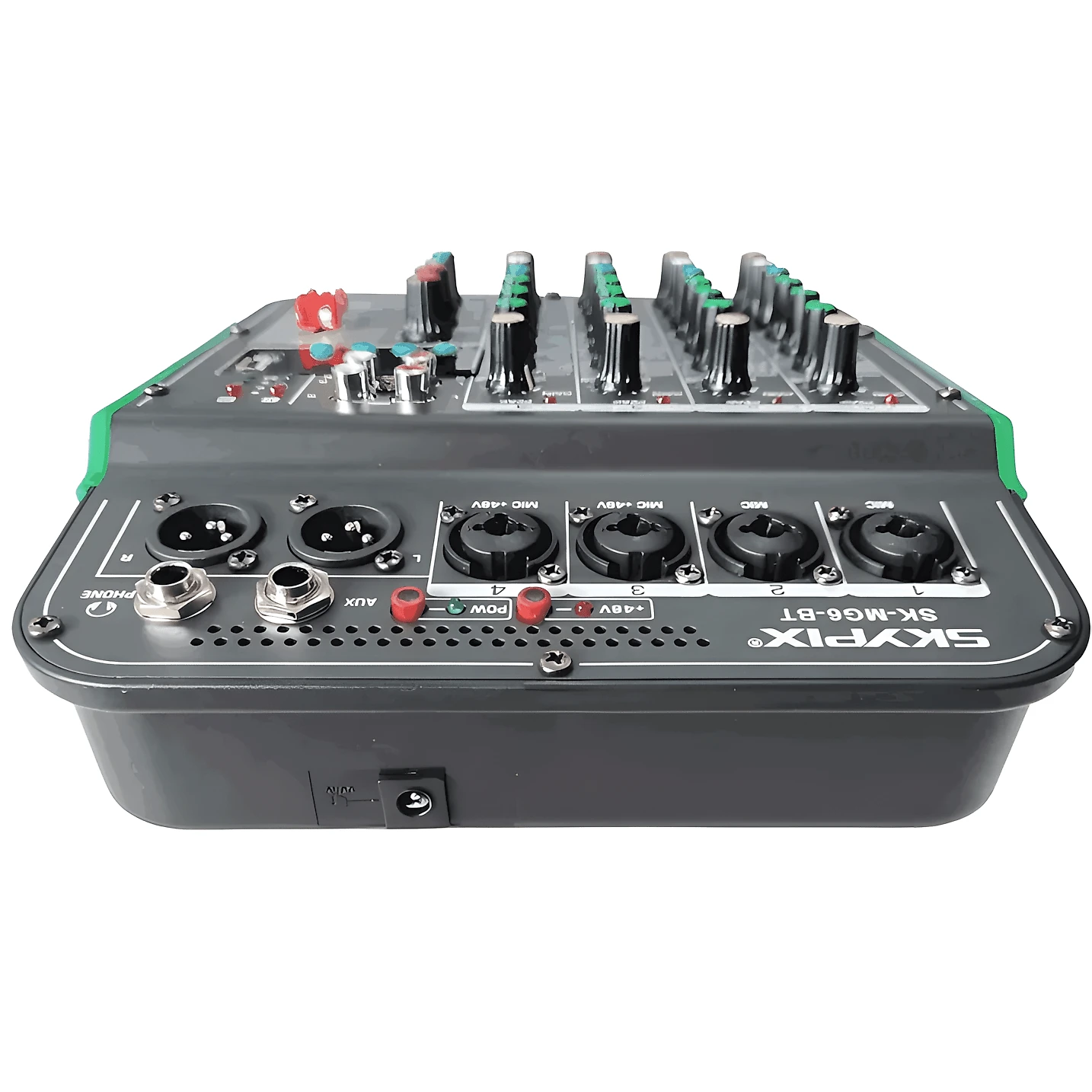 Mesa de Som Skypix SK-MG6-BT 6 Canais Bluetooth USB +48V