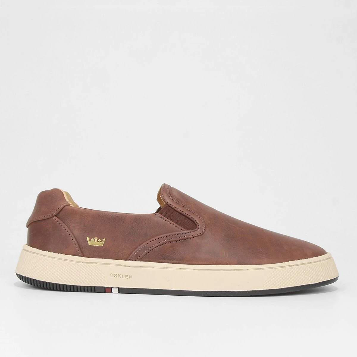 Slip On Couro Osklen Bossanova Antique Masculino