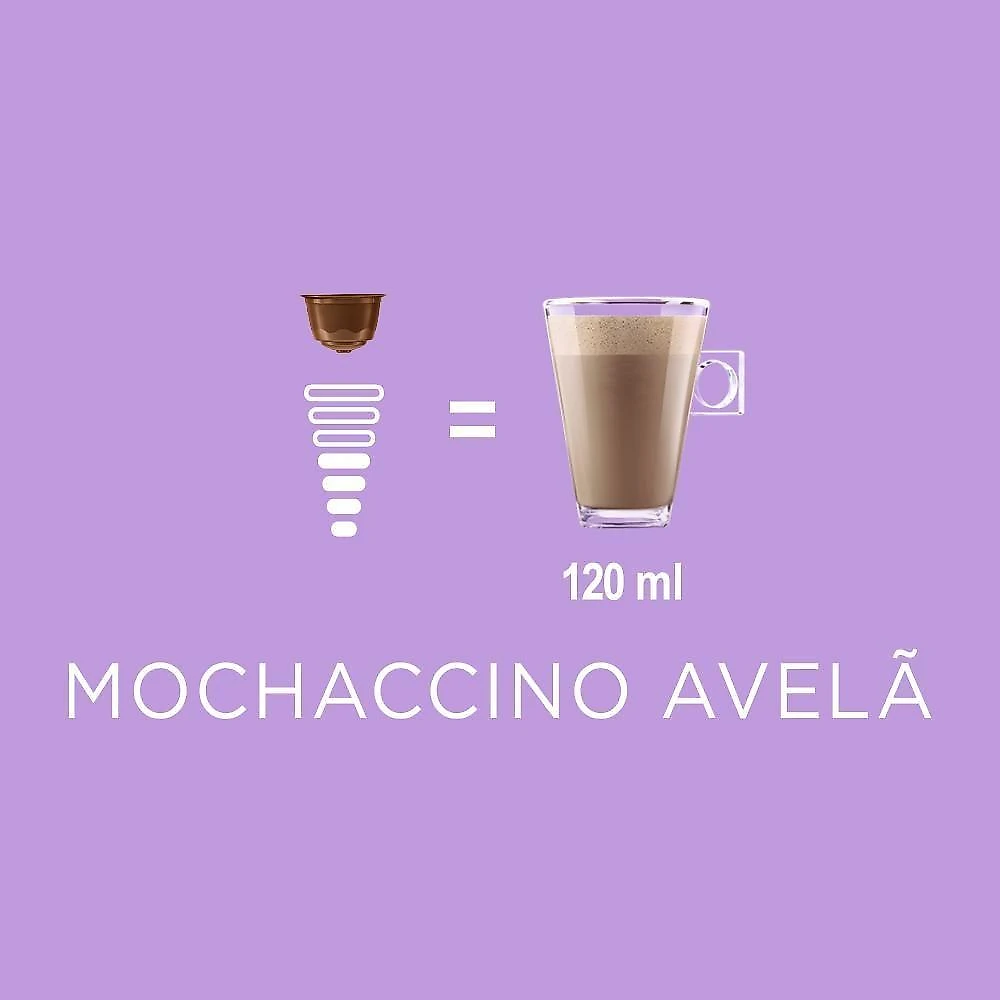 Cápsulas de Café Mochaccino Avelã Nescafé Dolce Gusto 10 Unidades