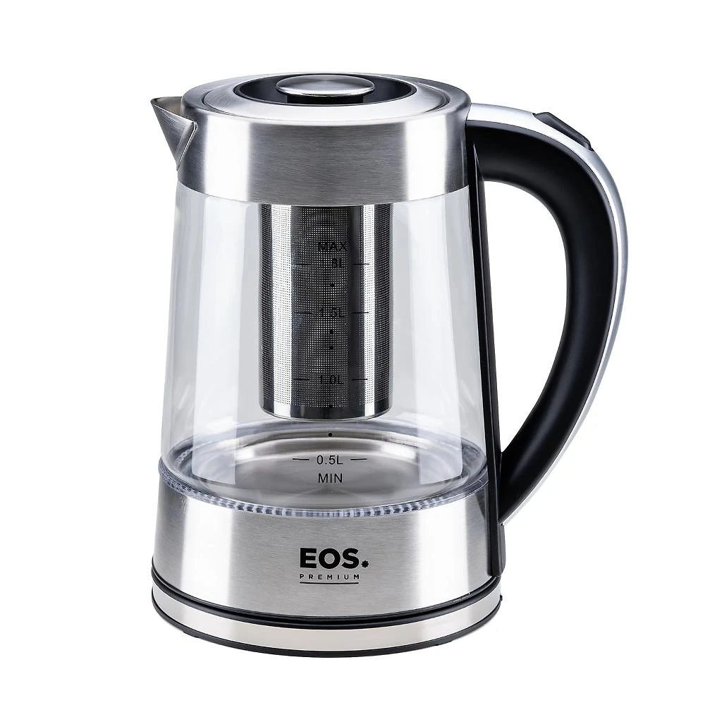 Chaleira Elétrica EOS 1,8 Litros Chef Gourmet Glass Tea Inox ECH04G 220V