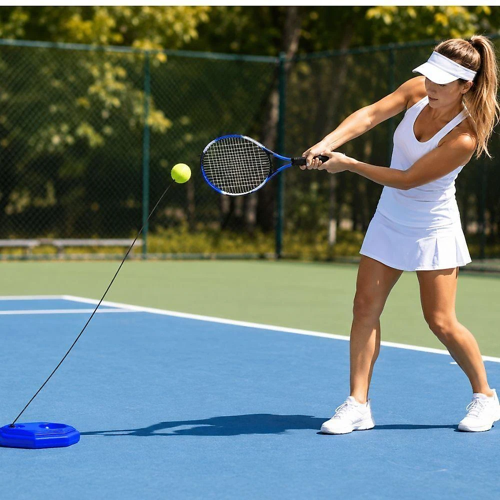 Kit Base de Treino de Tenis Treinador Portatil Individual Adulto Infantil Yeet