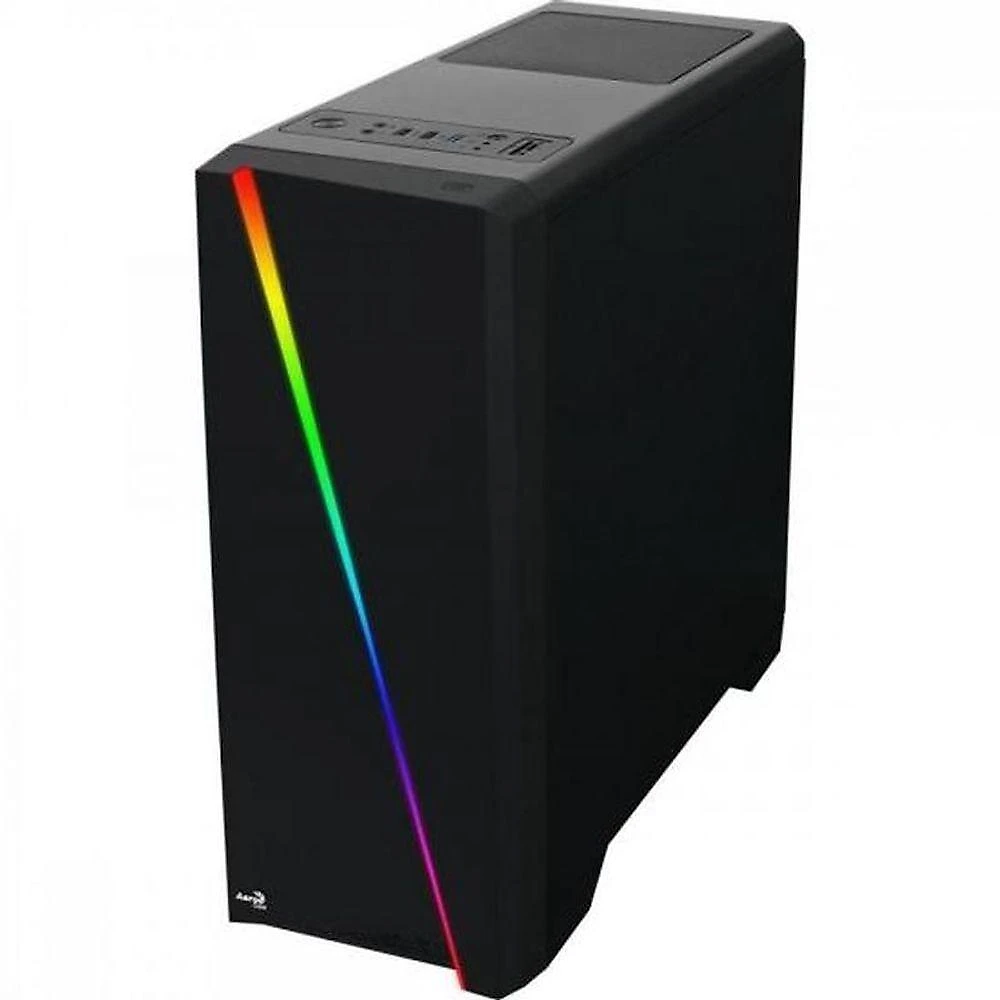 Gabinete Gamer Aerocool Cylon Preto Rgb Lateral Acrílico