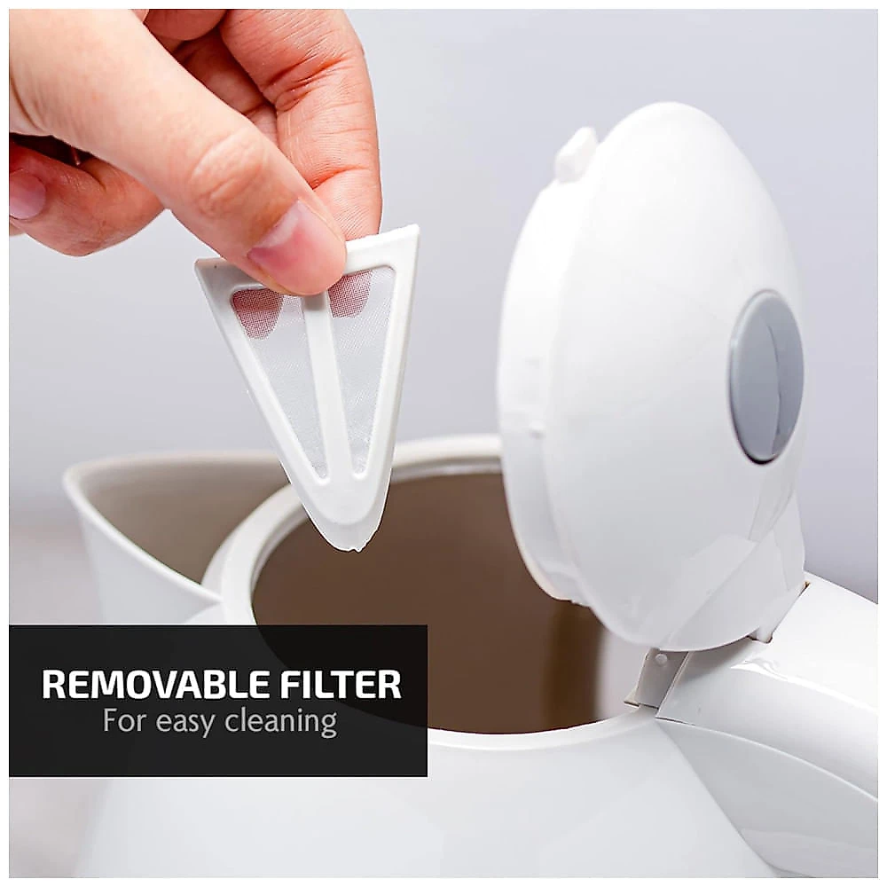 Chaleira Elétrica OVENTE, 1,7 Litros - Água Quente Instantânea para Café ou Chá, Livre de BPA, Desligamento Automático e Segurança Contra