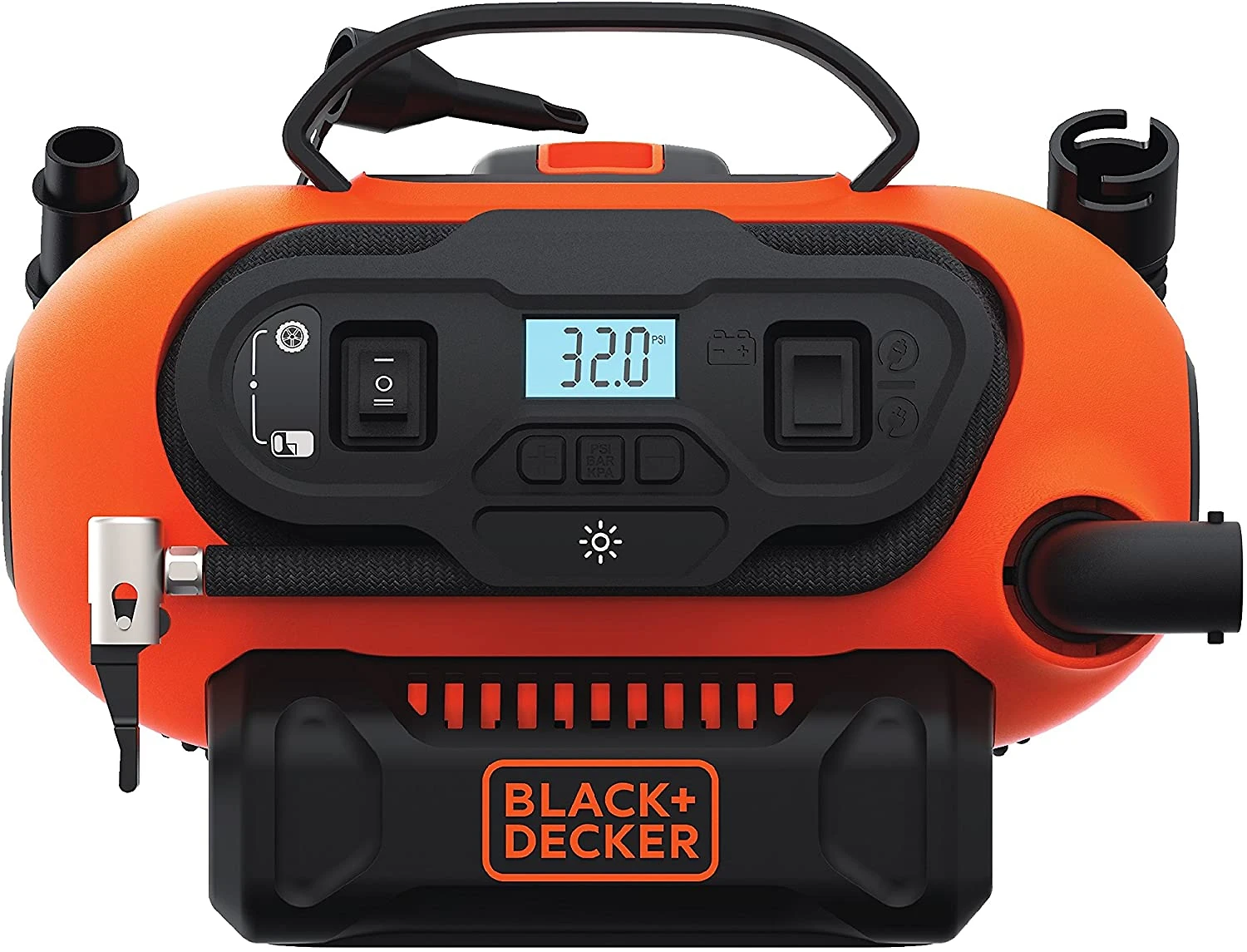 BLACK DECKER Mini Compressor de Ar Elétrico Automotivo portátil 12V110V 180 PSI BDINF20C