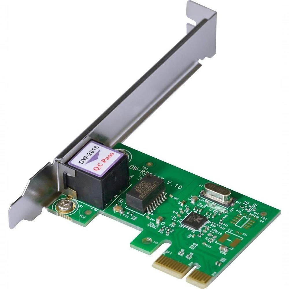 Miniatura Placa de Rede Pci-E 10-100-1000 PRV1000E com Suporte Low Profile Vinik