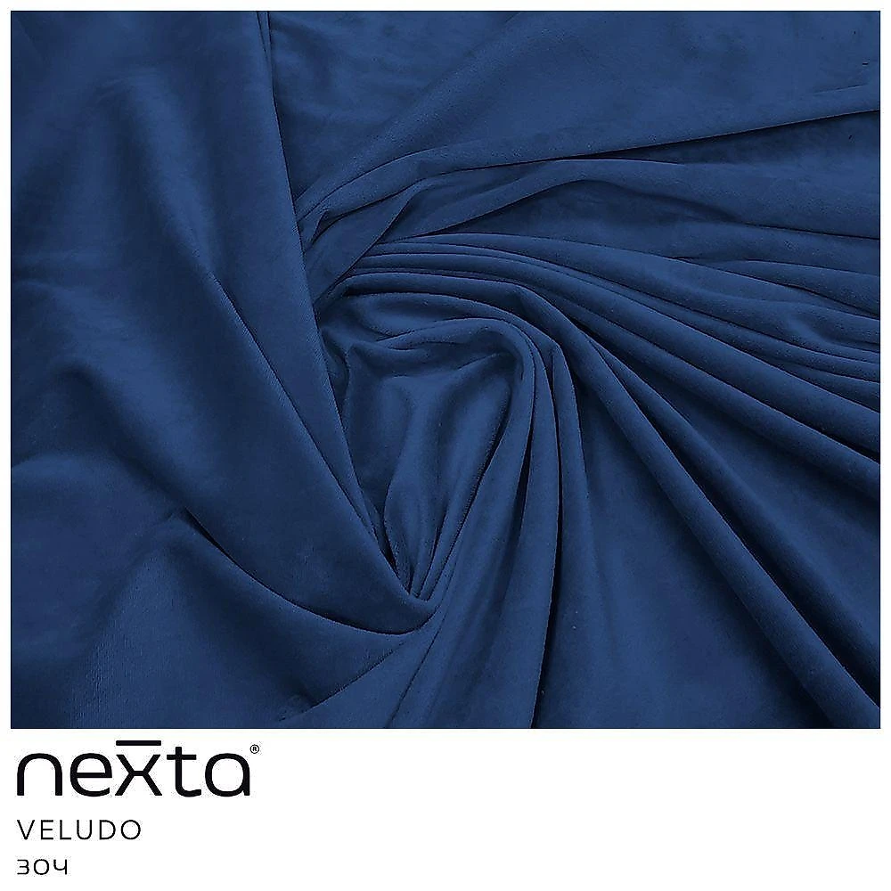 Poltrona Rafa Pés Palito Veludo Confortável Azul Royal Nexta Casa