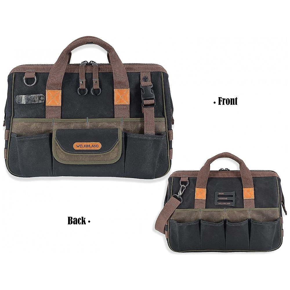 Bolsa de Ferramentas Organizadora com 32 Compartimentos, WELKINLAND, Preto
