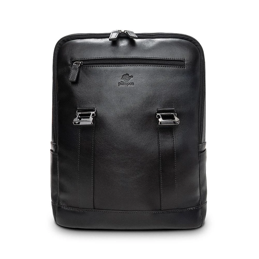 Mochila de Couro Pampas Côrtes, Originais iPlace, Preta