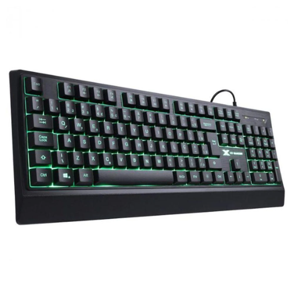 Teclado Gamer Vinik Defender GT300 USB LED RGB 7 Cores ABNT2 107 Teclas Preto