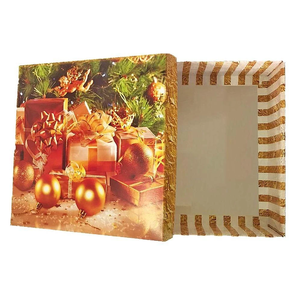 Caixa De Presente Natal - 25cm X 8cm