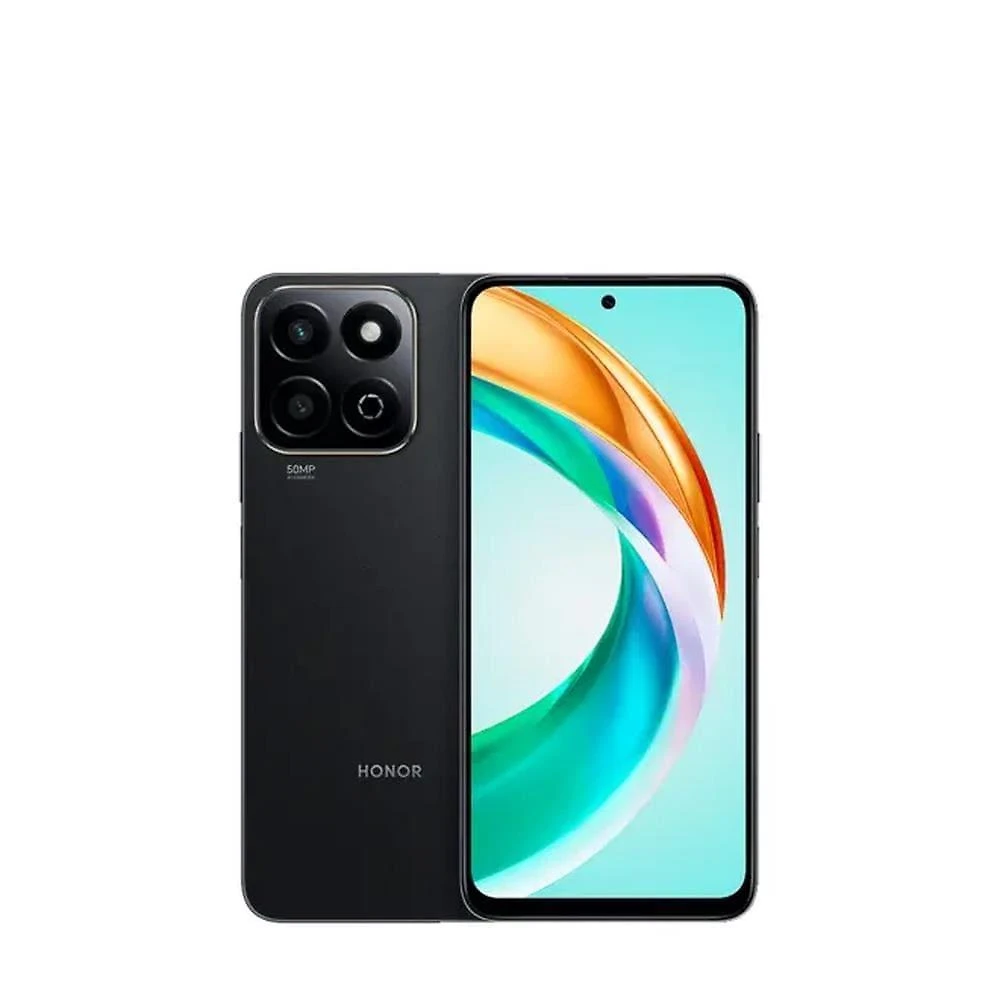 Smartphone honor x6b 5g preto 256gb, 4+4gb ram turbo, tela de 6.6’’, snapdragon 4ª geração e câmera traseira dupla de até 50mp