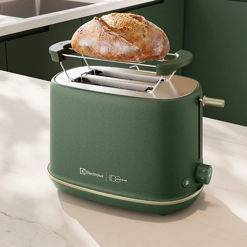 Torradeira Elétrica Electrolux Verde Linha 100 anos Celebre Sensações - TOP75 110