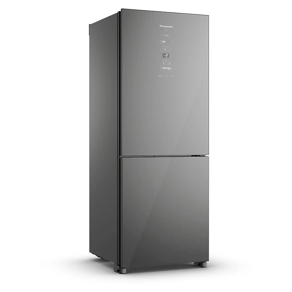 Geladeira Intuitive+ Panasonic BB65 Espelhada Inverse Frost Free 467L Inverter A - NR-BB65GV7M Bivolt