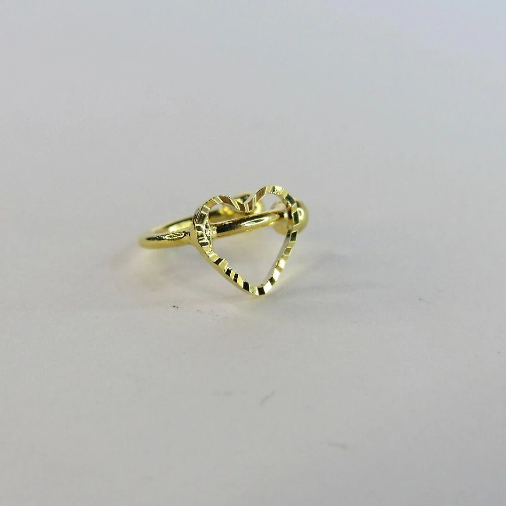 Piercing Fake Floratta Joias Coração Banhado em Ouro 18k Dourado Feminino