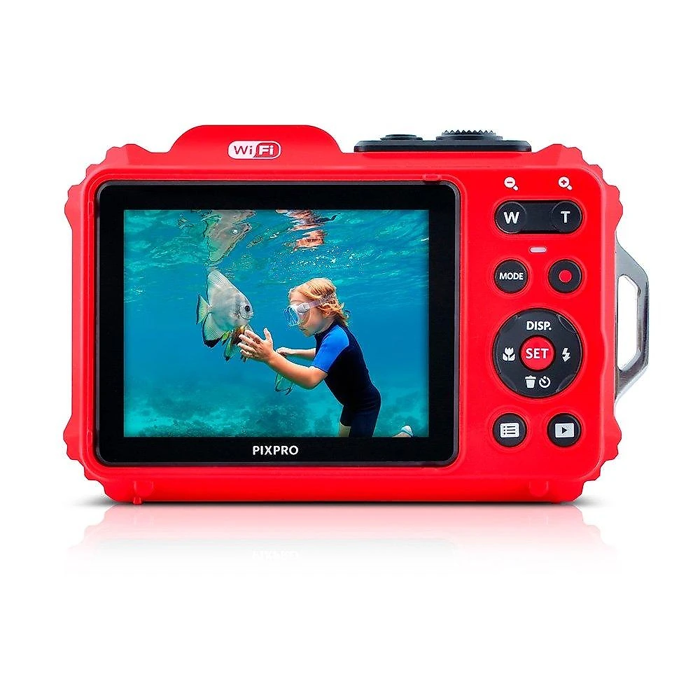 Câmera Compacta Kodak PIXPRO WPZ2, 16 MP, Full HD, LCD 2,7"", Vermelha - CAK20019