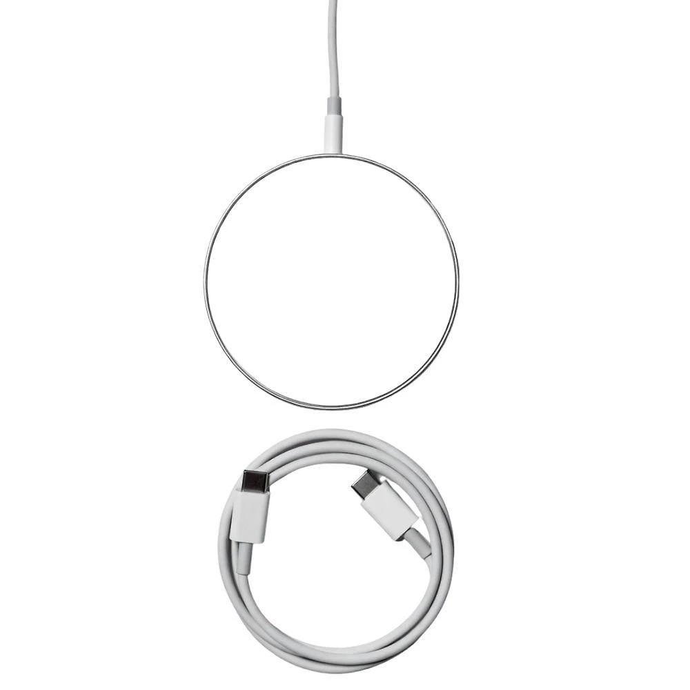 Base de Carregamento sem Fio MDM 15W para Uso Diário Compacta Branco