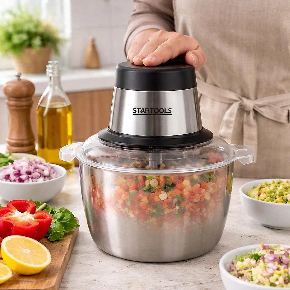 Multiprocessador Elétrico Yeet 2L Inox 200W 4 Lâminas 3 Velocidades 110V