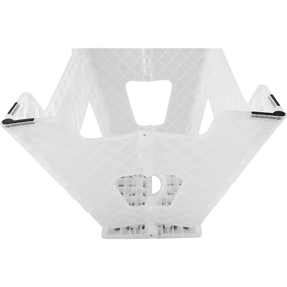 Banqueta plástica dobrável 360 mm transparente vonder