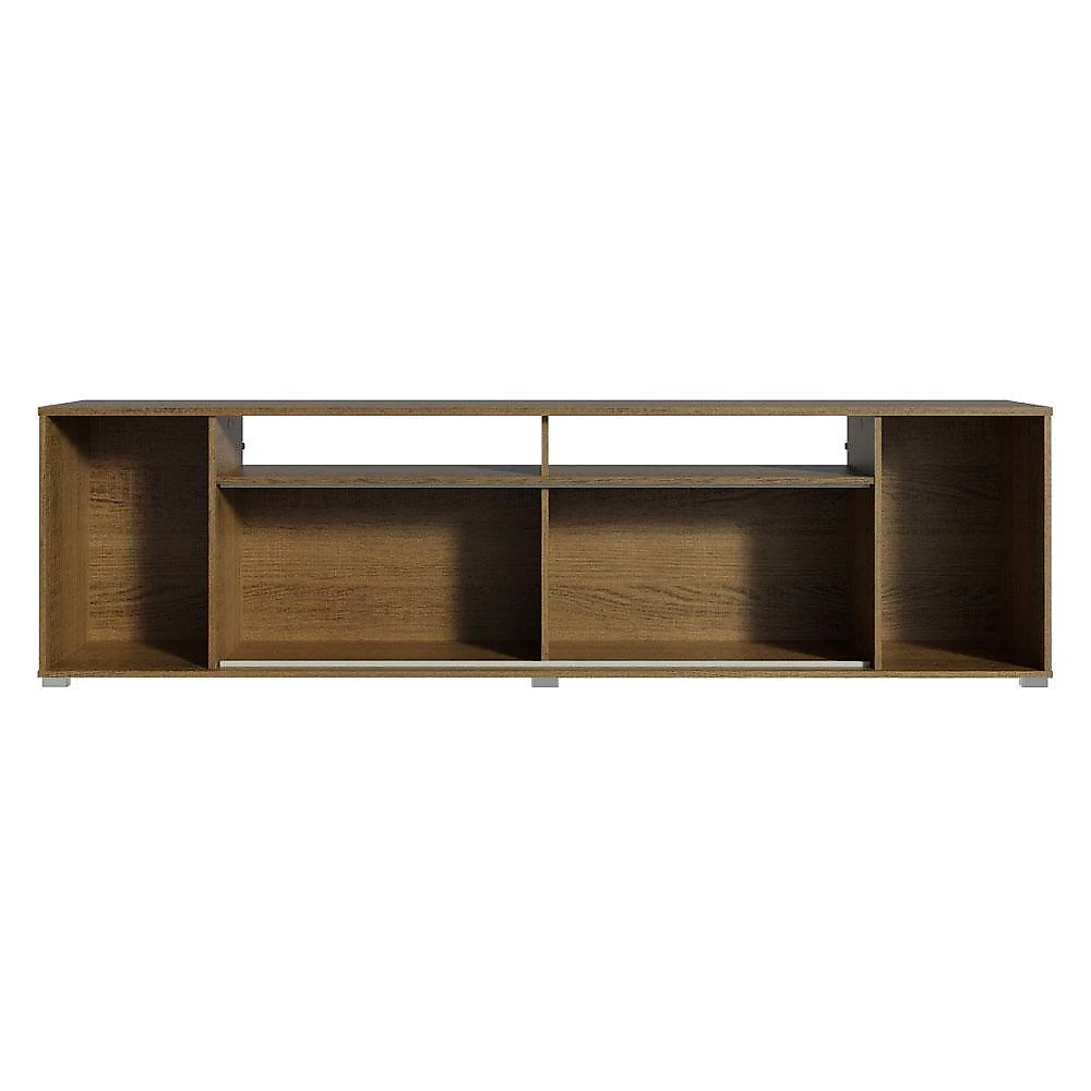 Rack para tv até 65 polegadas madesa cancun - rustic/branco