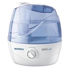 Umidificador de Ar Ultrassônico Mondial NUA-02 Comfort Air 2 2,2 Litros Branco/Azul Bivolt