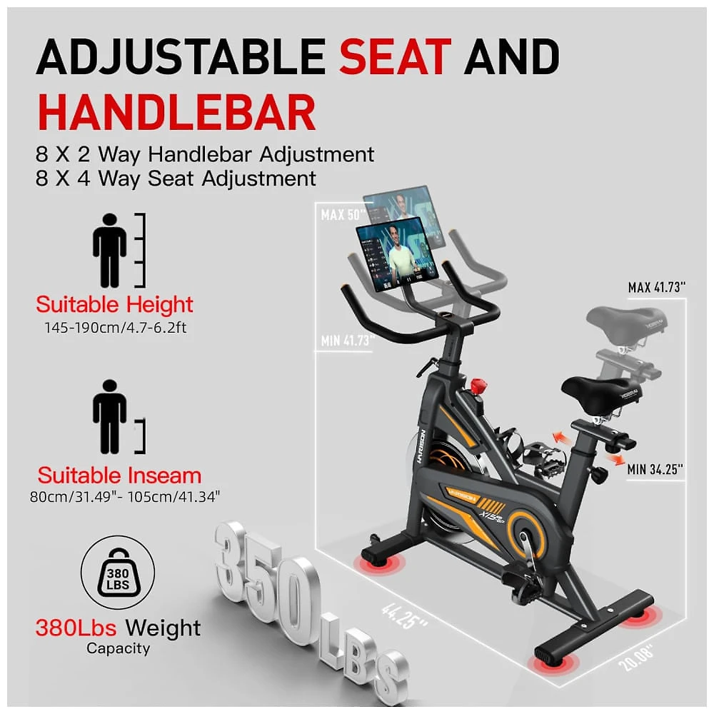 Miniatura Bicicleta de exercício - bicicleta estacionária magnética para academia em casa - bicicleta de ciclismo interna