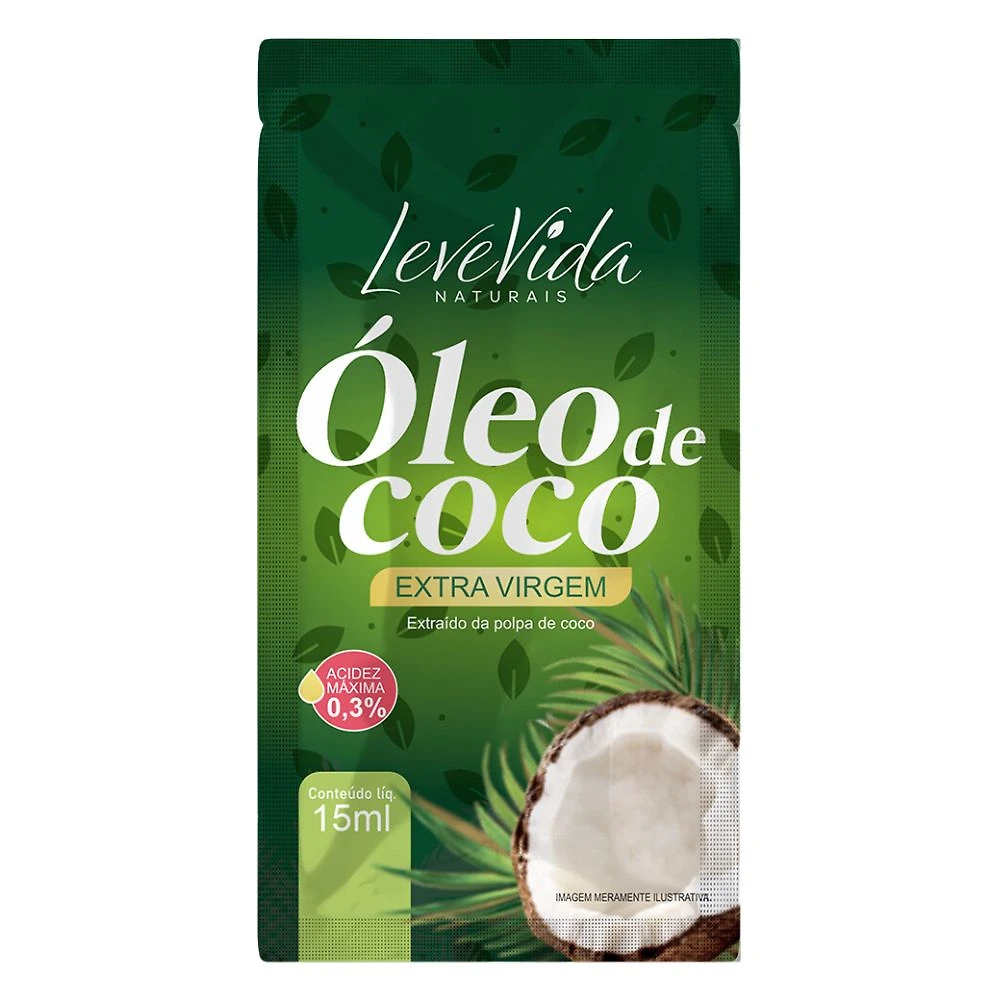 Oleo de Coco LeveVida Extra Virgem 15ml
