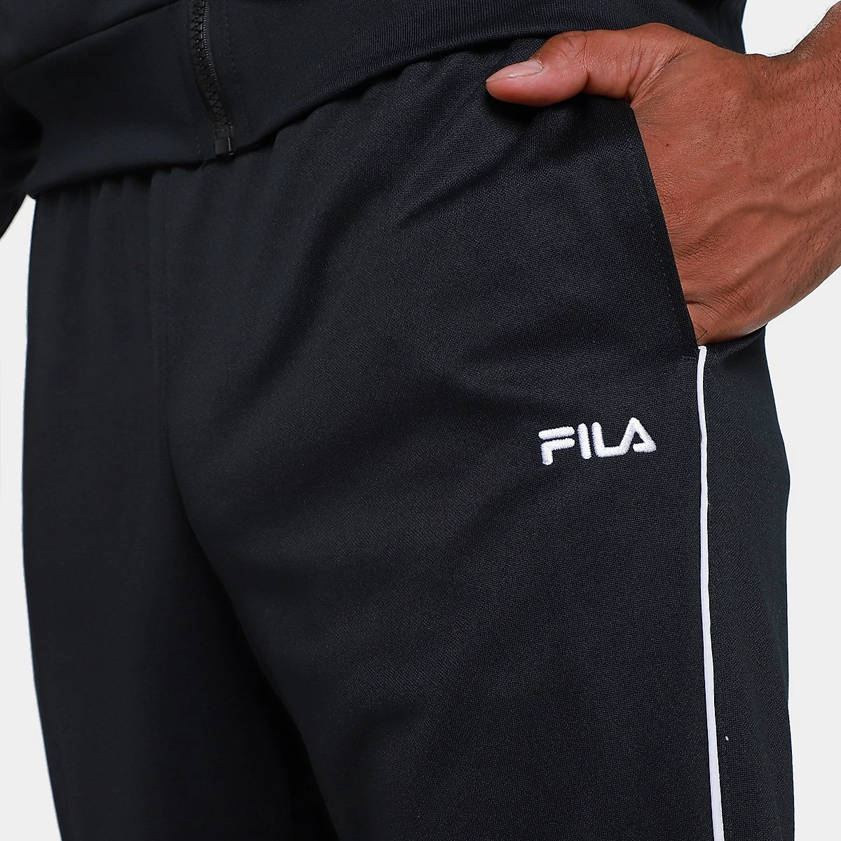 Agasalho Fila Letter Icon Masculino Preto - G