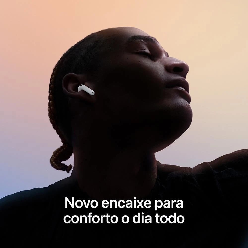 AirPods 4 Apple com Estojo de Recarga USB-C, Branco - MXP63BZ/A