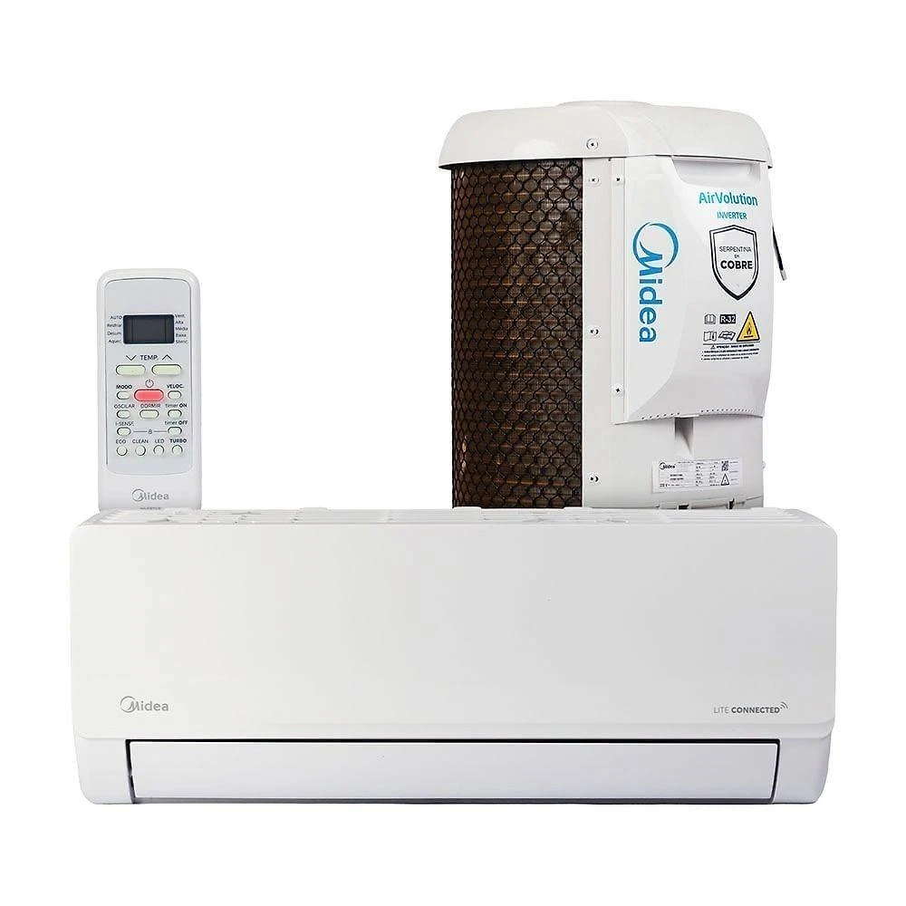 Ar Condicionado Split 12000 BTUs Inverter Lite Conectado Frio Midea 42GPVCA12M5x38TBVCC12M5 220V