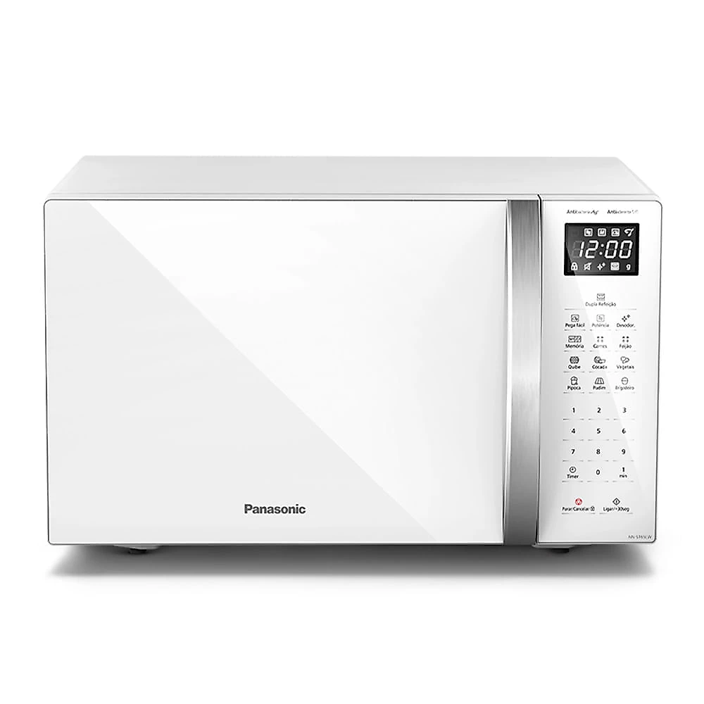 Miniatura Microondas Panasonic Dupla Refeição 34L Branco - ST65LWRU 110v