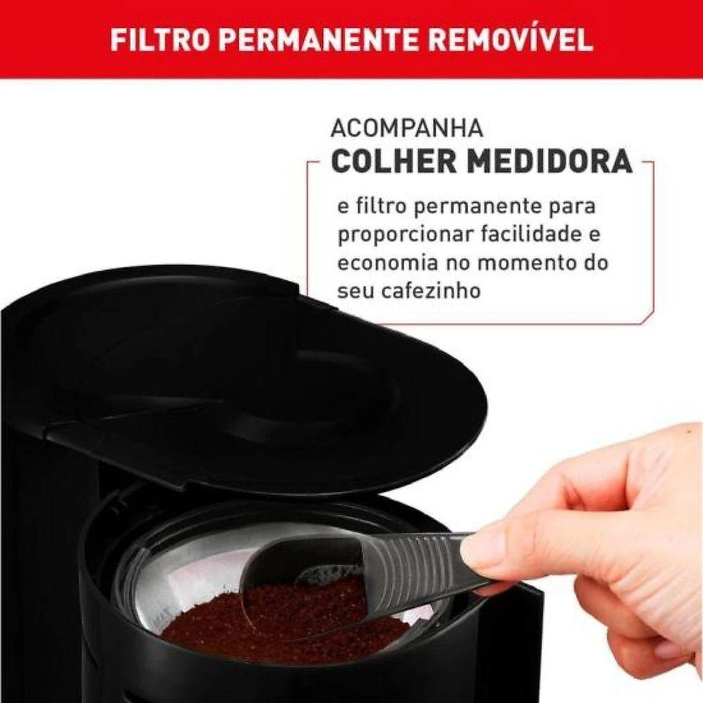 Cafeteira Arno Classic Vidro 15 Xícaras Preto 110V