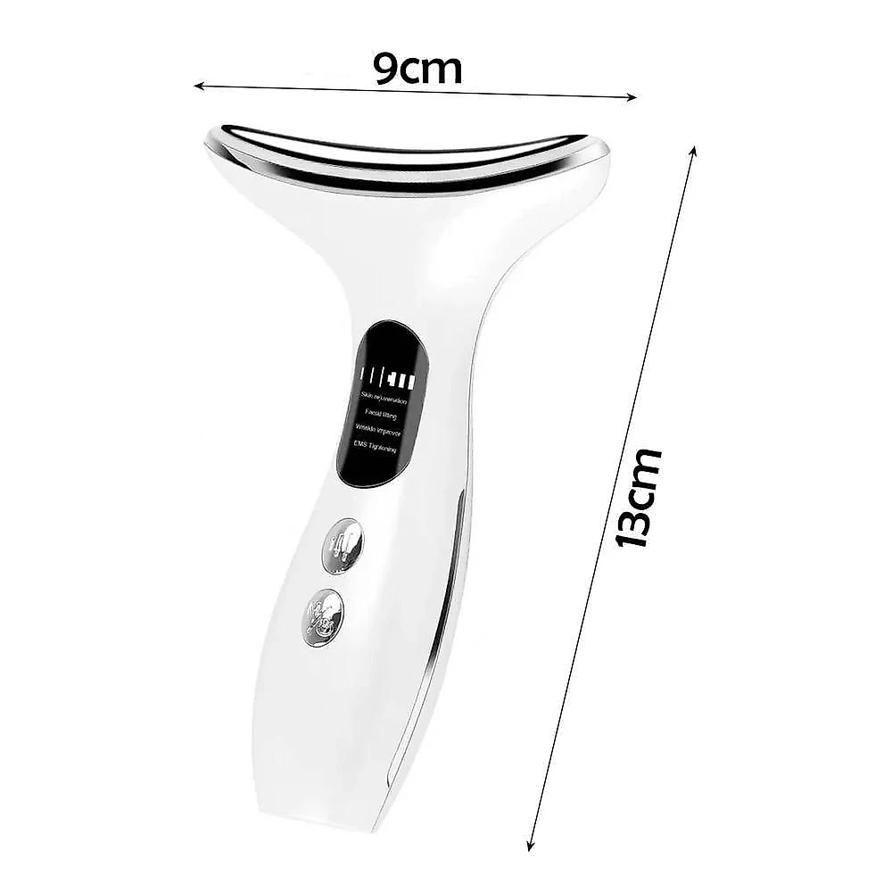 Massageador Facial BSL3804 com Terapia LED e EMS Branco Braslu