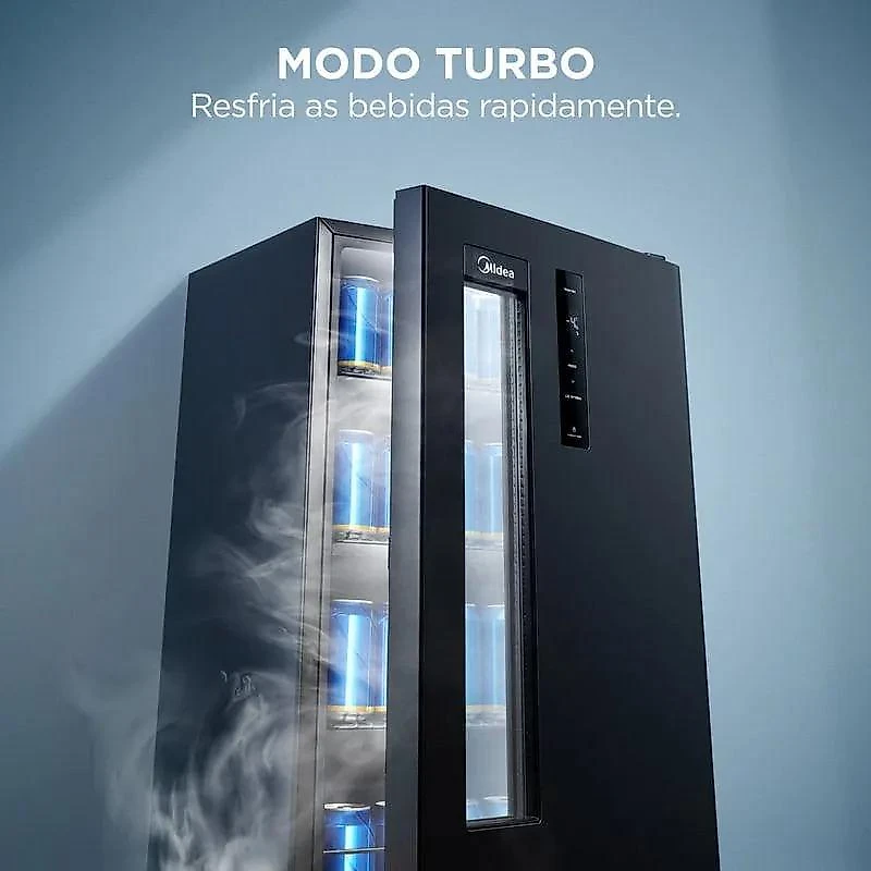 Cervejeira Midea 82 Litros Frost Free Preta MDRX150FGGDX01 127V