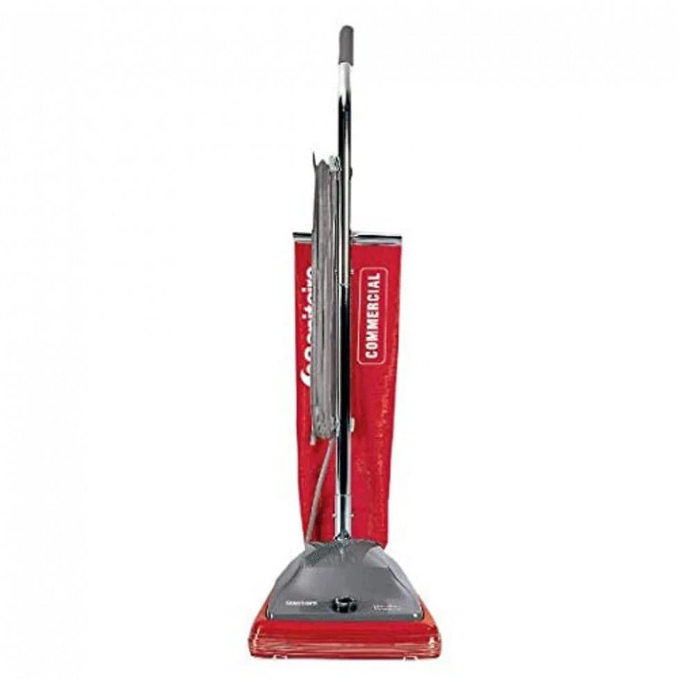 Aspirador de Pó Profissional com Fio e Bolsa Sanitária, 110V, Sanitaire ST SC684G, Cinza e Vermelho