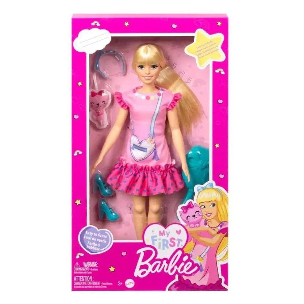 Boneca Barbie Minha Primeira Hll18 com Articulações Flexíveis Branco Mattel
