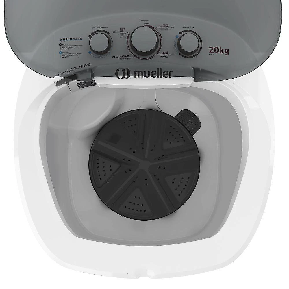 Tanquinho Mueller 20kg Branco Aquatec Não Transborda MLT20F 220V