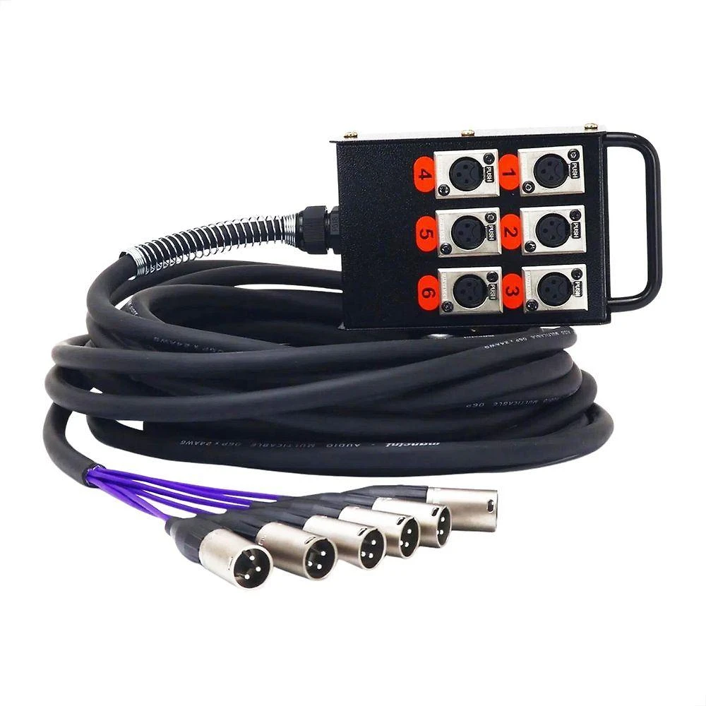 Medusa 6 Vias Montada Conectores Amphenol - 50 Metros