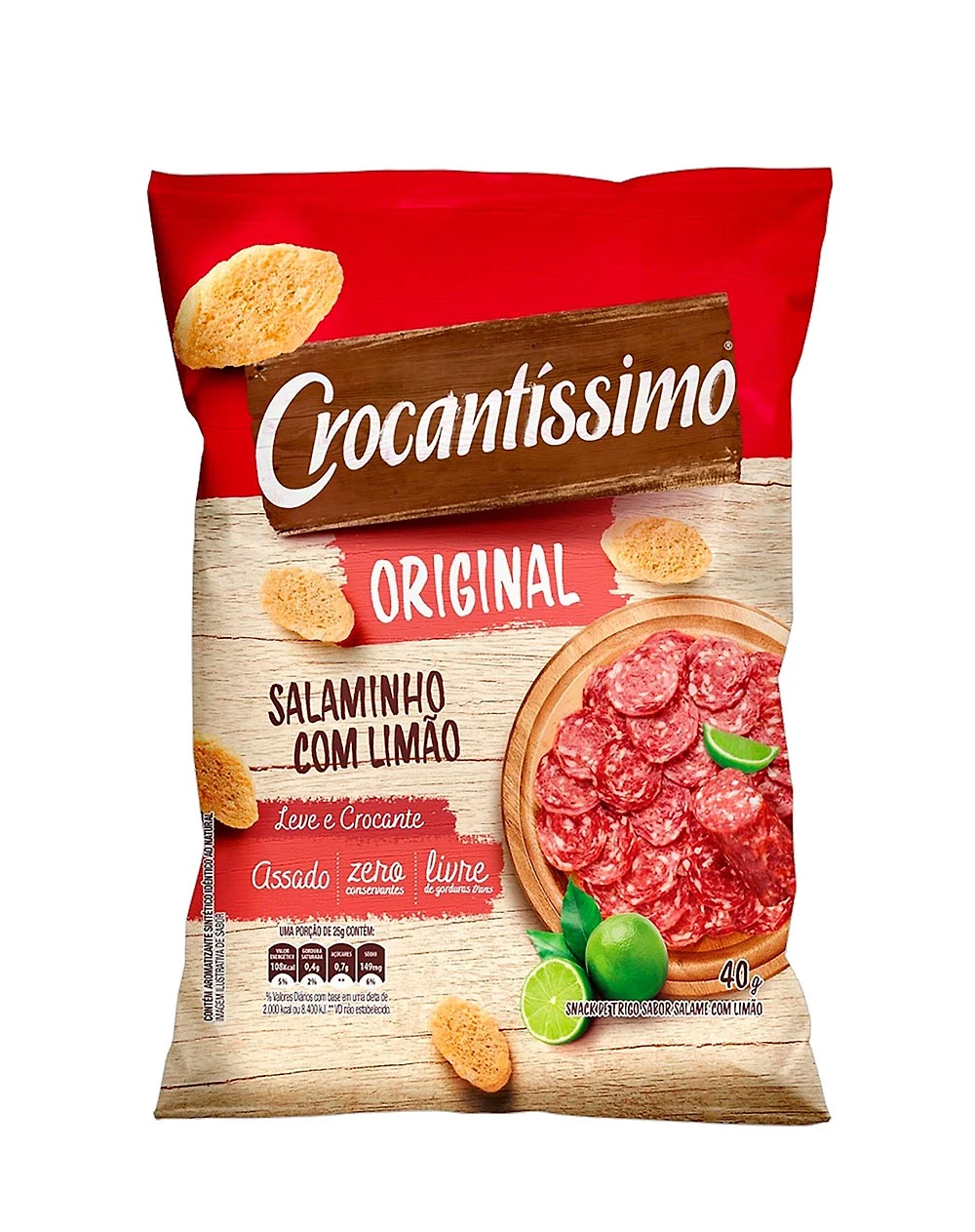 Snack Crocantíssimo Salaminho com Limão 40g