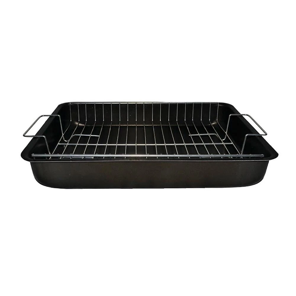Assadeira Antiaderente com Grelha Aço Galvanizado Alumínio 4,8L 40x29CM