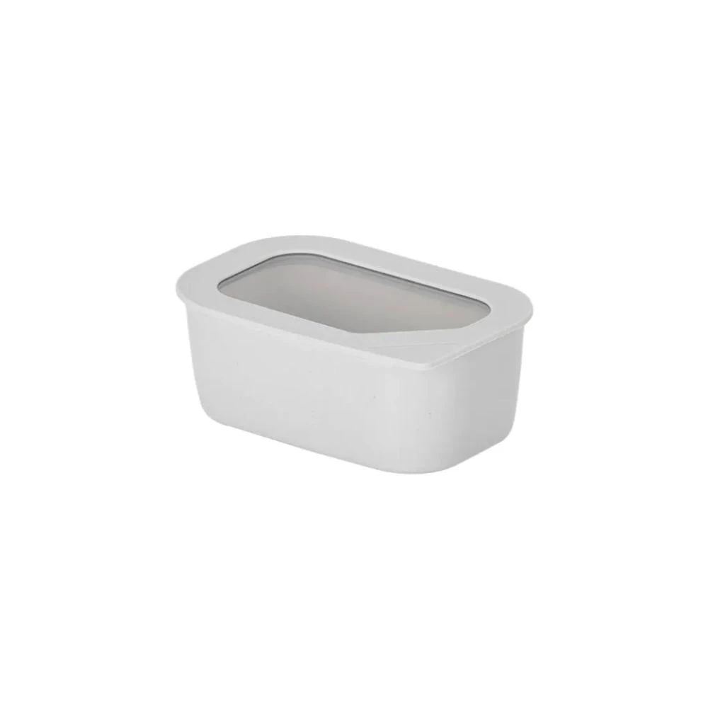 Pote Hermético Fika Retangular em Cerâmica para Organização na Cozinha Bege Neoflam 600ML